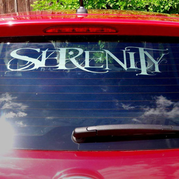 Serenity Car Sticker